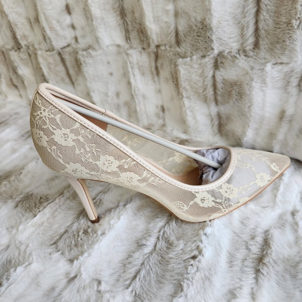 Mack J Stiletto Pumps Floral Lace 3.25" Heels Sizes Varies